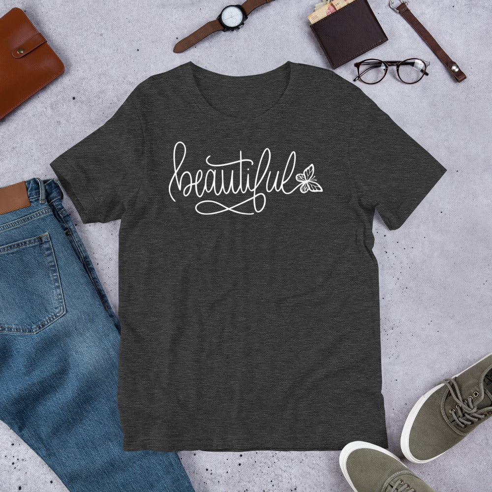 Unisex t-shirt - Beautiful with Butterfly