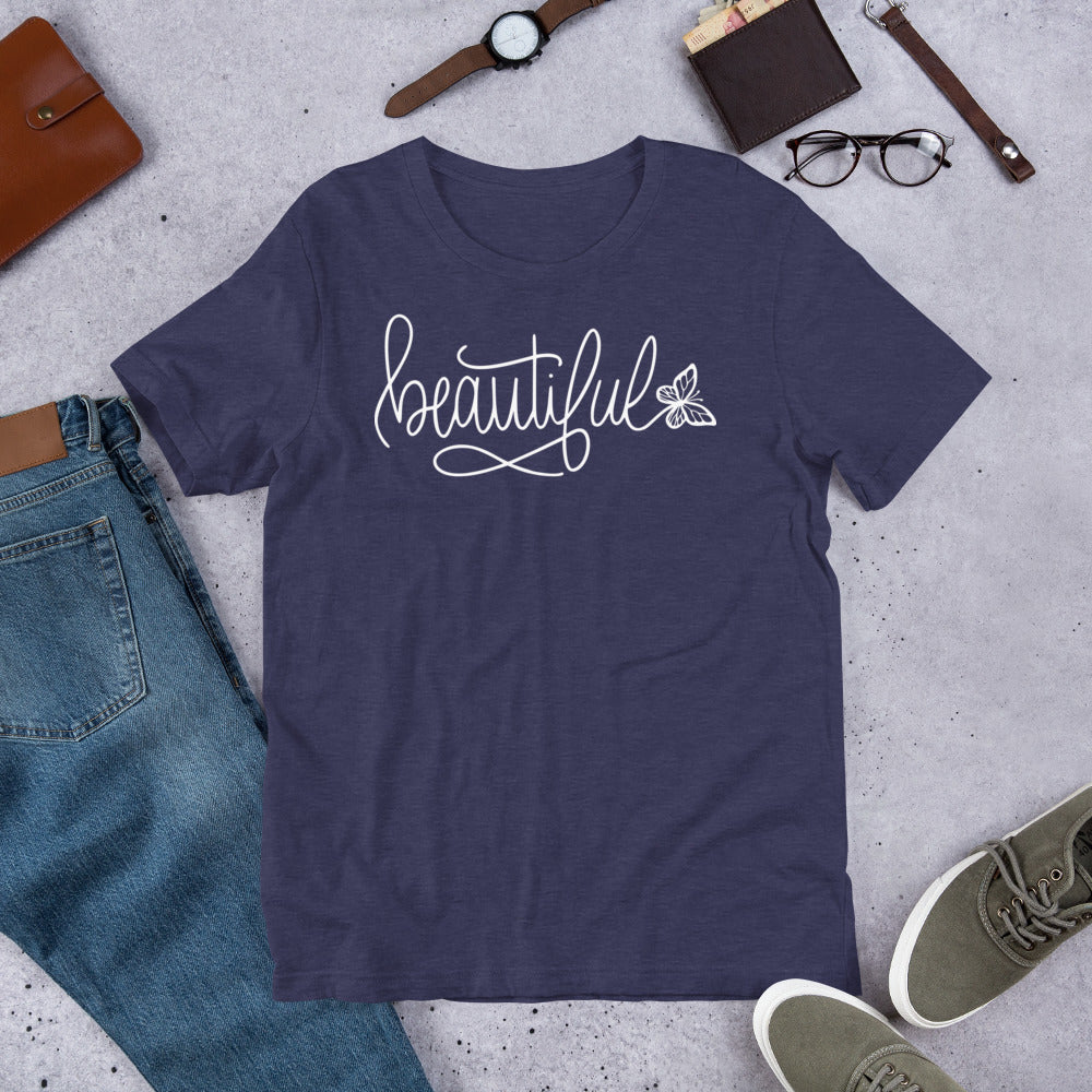 Unisex t-shirt - Beautiful with Butterfly