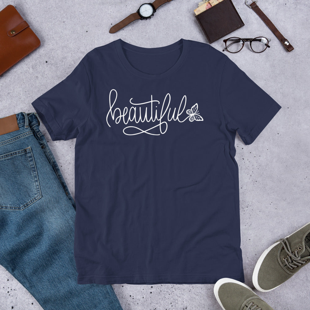 Unisex t-shirt - Beautiful with Butterfly