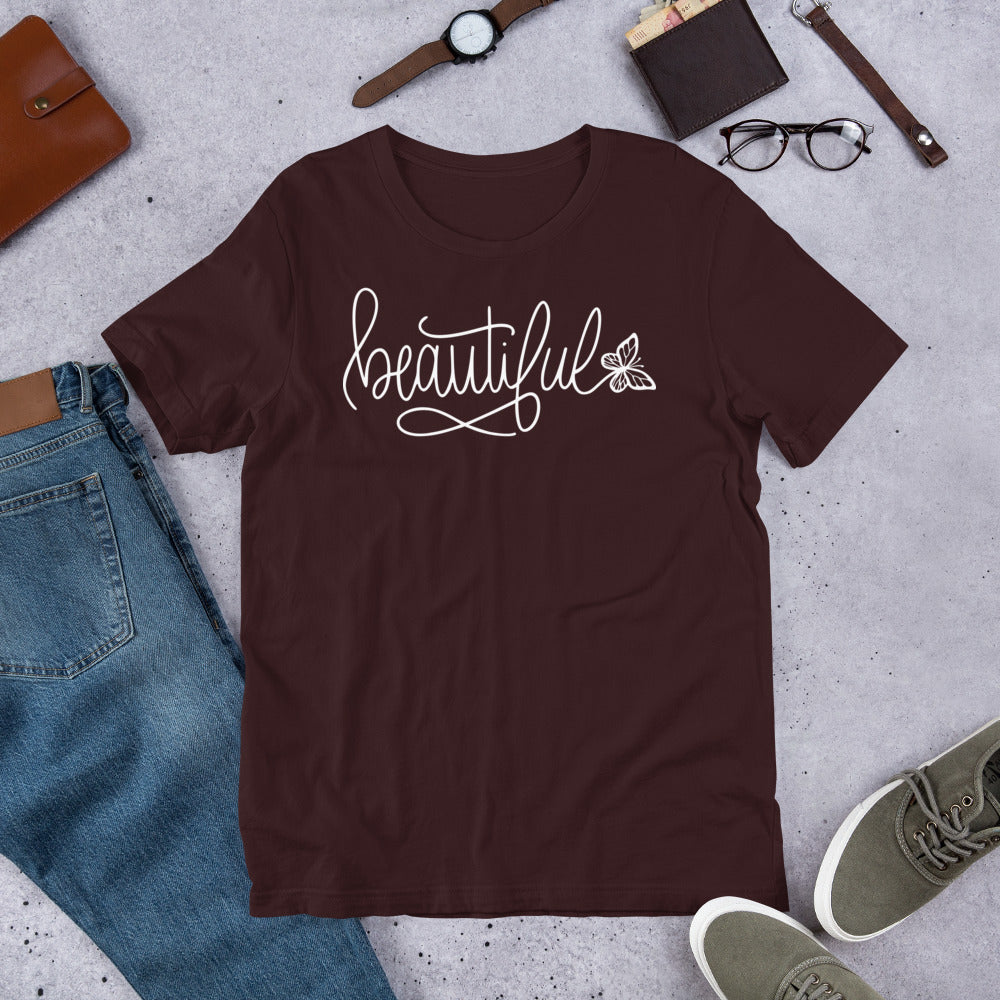 Unisex t-shirt - Beautiful with Butterfly