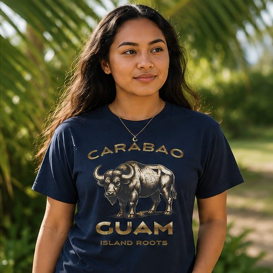 Carabao Guam Island Roots T-Shirt by JAN Creations