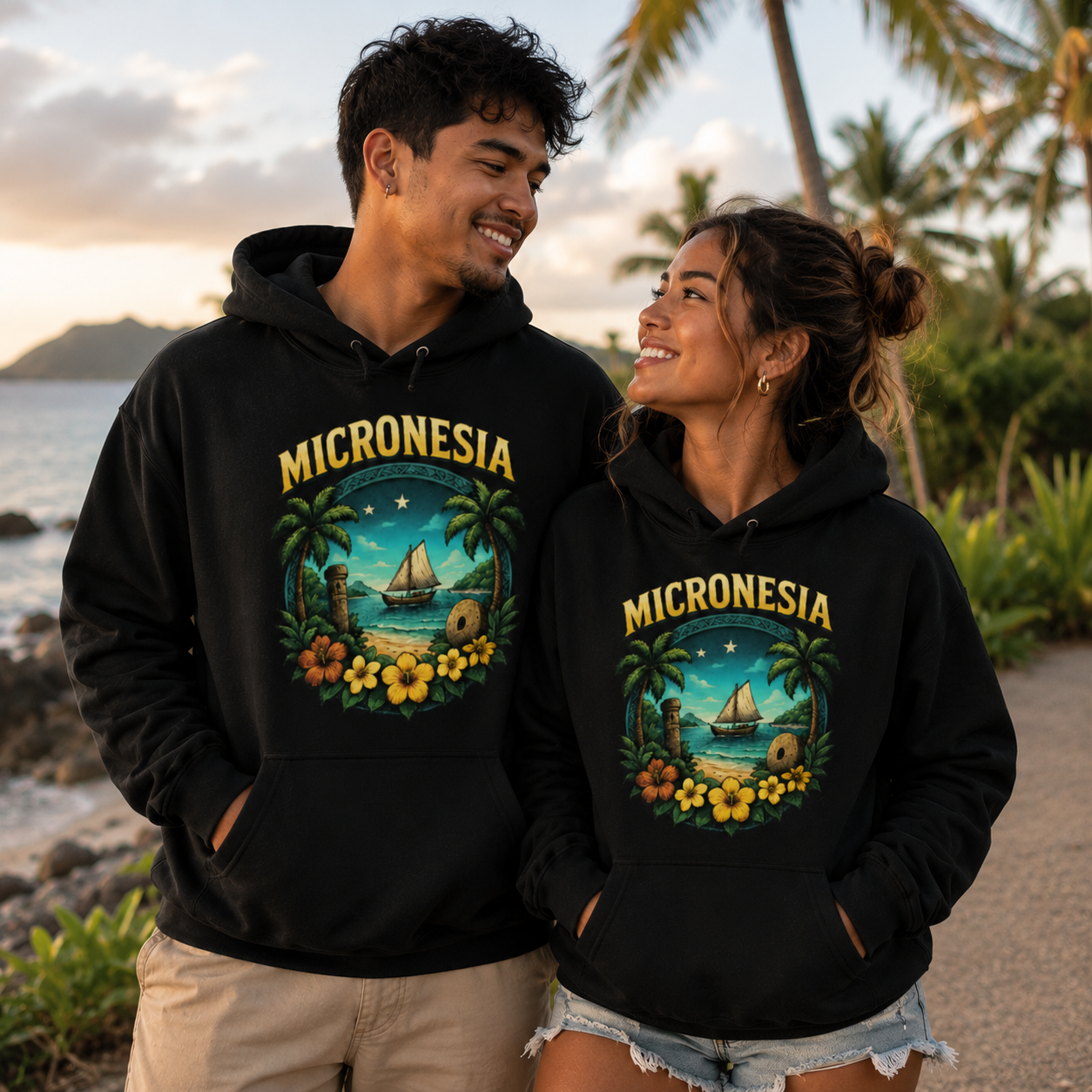 Micronesia Island Hoodie 🌴 | Tropical Pacific Islander Design