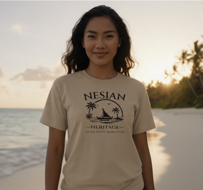 Nesian Heritage Premium T-Shirt island roots design by JAN Creations