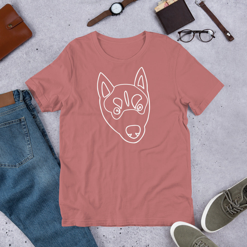 Unisex T-shirt - Husky Drawing